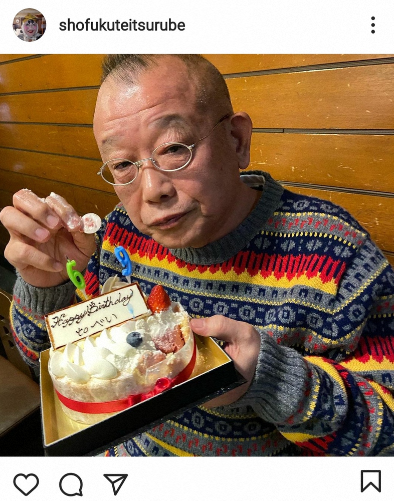 【画像・写真】笑福亭鶴瓶　中居正広から贈られた“絆”感じる誕生日ケーキ披露　「優しい」「仲良し」と反響