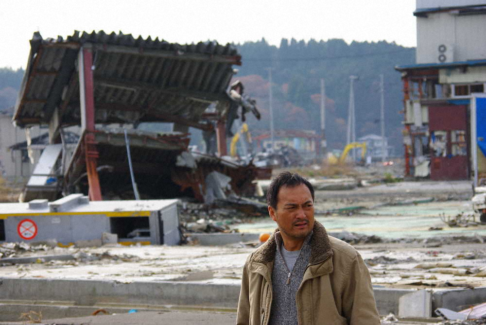 渡辺謙「復興へのエネルギー感じた」、東日本大震災10年を前に被災地訪問