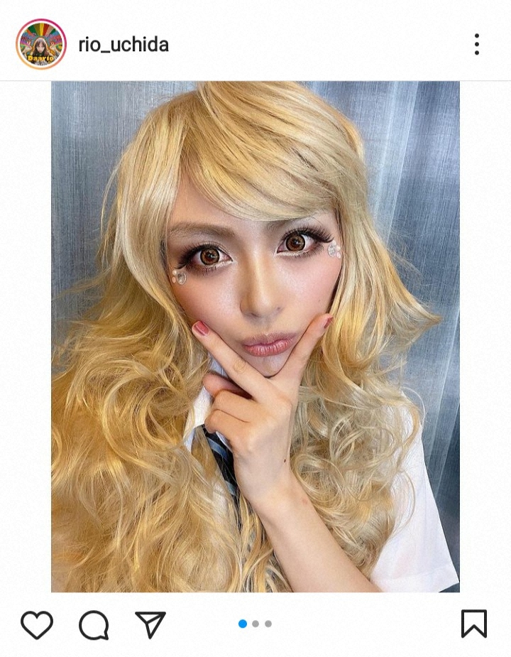 【画像・写真】内田理央、念願の制服ギャルメーク　金髪ロングヘア姿に「めちゃ可愛い」「すごい！強そう」