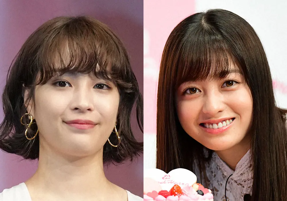 広瀬すず&橋本環奈　相合い傘で2ショット　ファン「気分はもう快晴！」