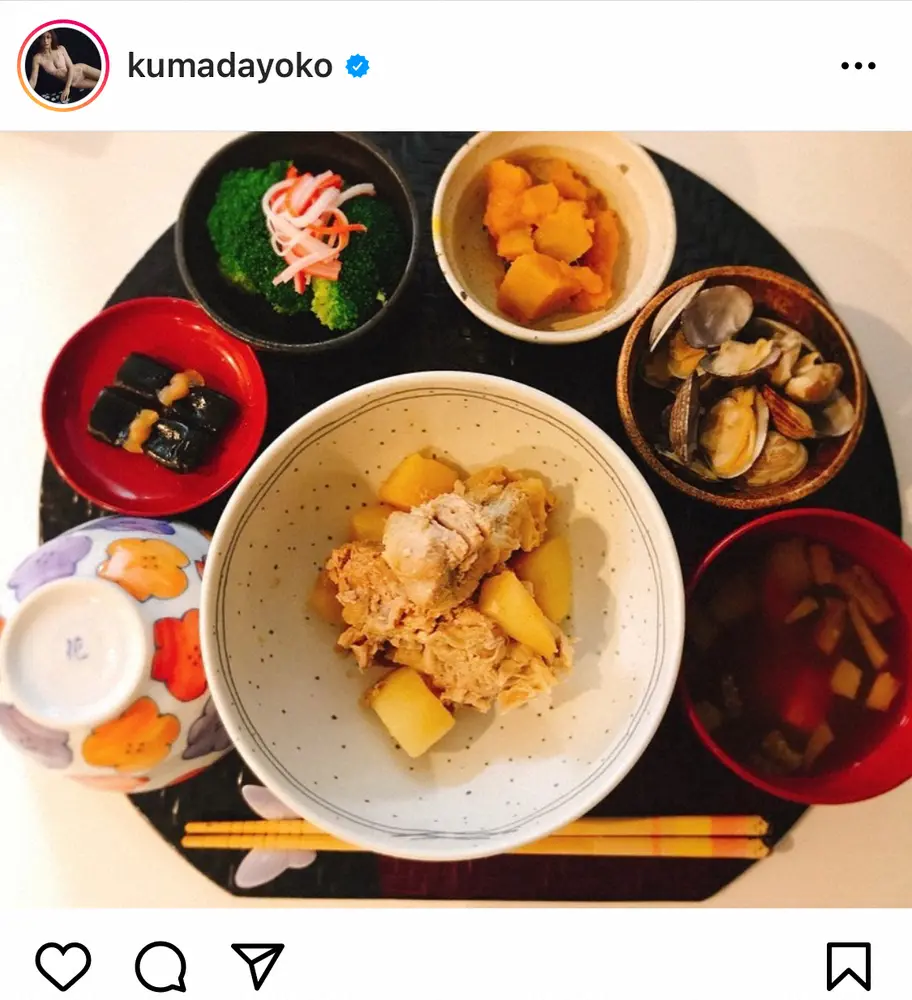 【画像・写真】熊田曜子　過去にインスタで苦悩告白していた…夫に手料理食べてもらえず「かなりのダメージ」