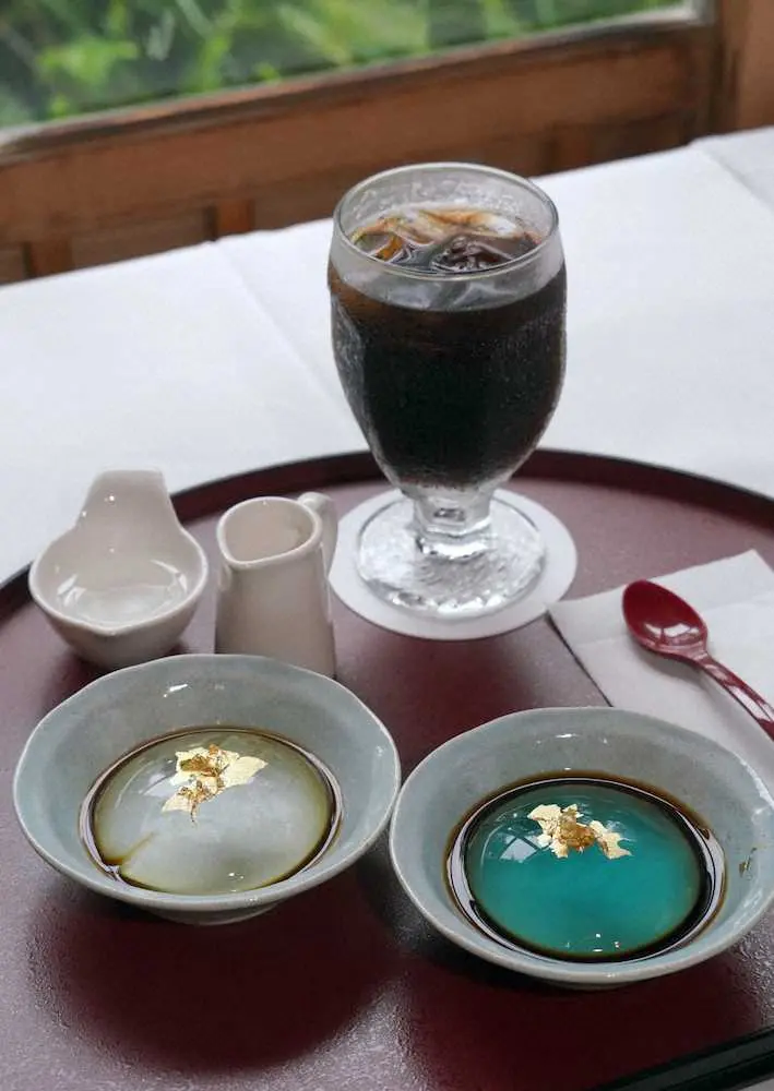 藤井聡太棋聖の午前のおやつ、水神餅とアイスコーヒー