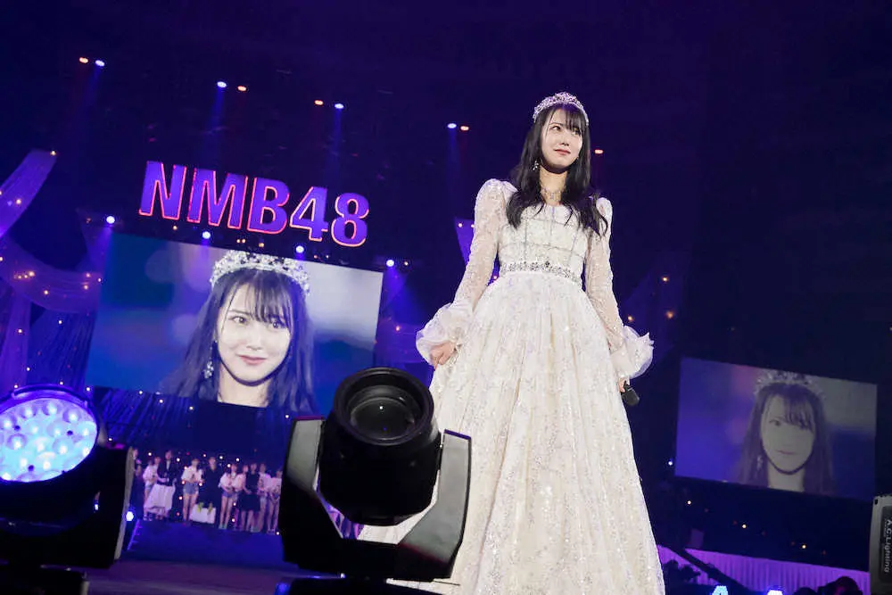 卒業コンサートを開いたNMB48・白間美瑠　（C）NMB48