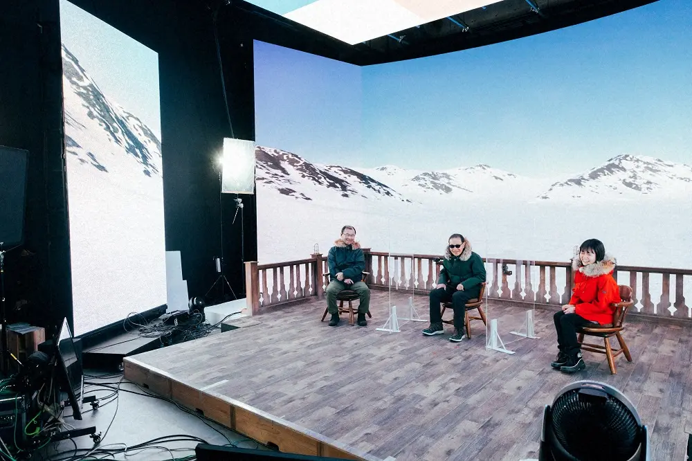 8日に放送される「ブラタモリ」のテーマは番組史上初の「南極」。最新技術を駆使し、南極を“完全再現”した東京のスタジオ（C）NHK