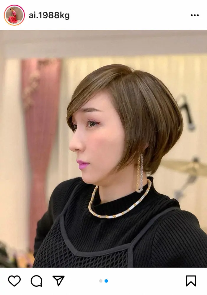 【画像・写真】加護亜依　「また短くしたんです」ハンサムショートヘア姿にファン「イケメン過ぎ」「似合ってる」の声