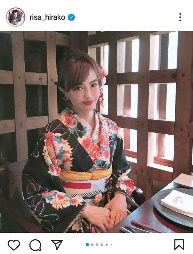 平子理沙　「大正ロマンな雰囲気の」着物姿で京都を楽しむショット披露に「凄く綺麗」「エレガント」の声