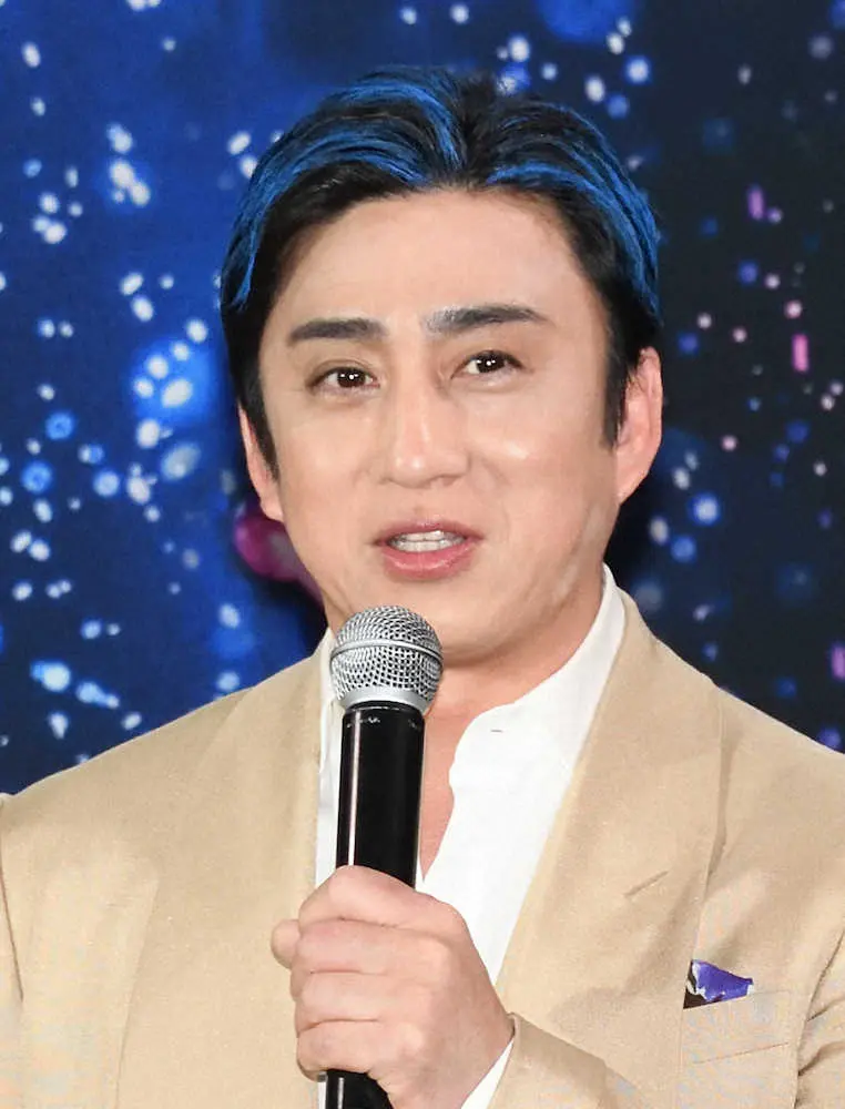 松本幸四郎、髪を青く染めて「自分もブルーマンになってみたい」メンバー入り志願