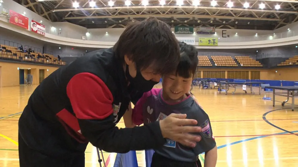 5日に放送されるTBS「バース・デイ」では卓球界が注目する8歳の松島美空に密着する（C）TBS