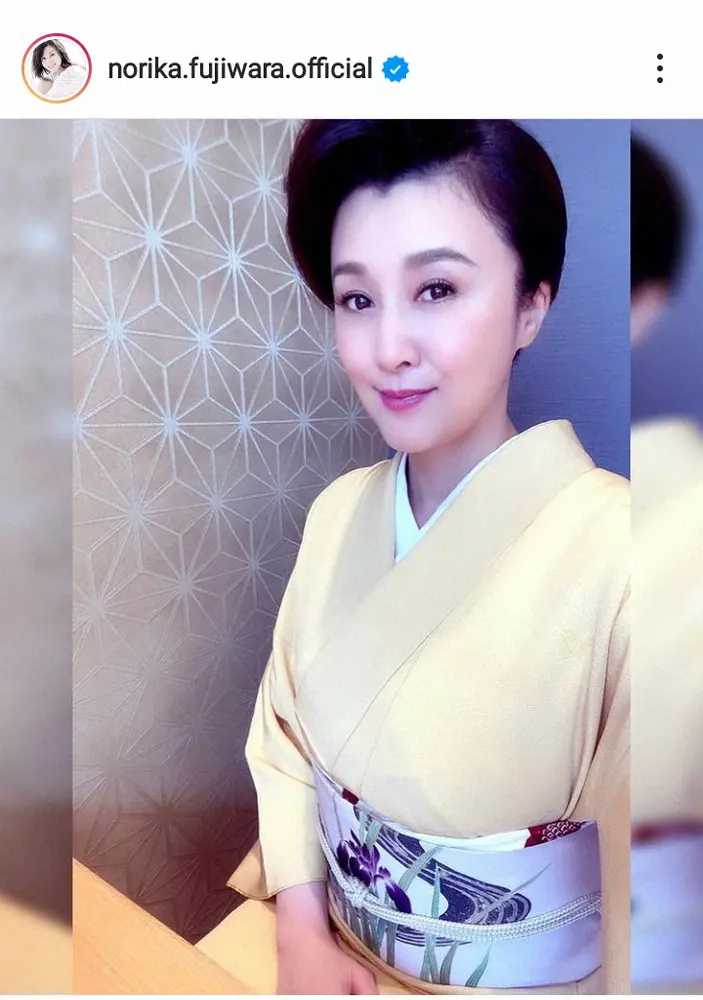 藤原紀香　夫・愛之助の歌舞伎公演での着物姿披露に「女将、良い仕事してはりますなあ」「美しい」の声