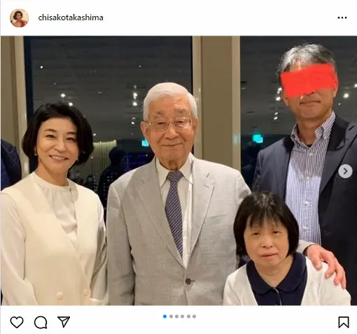 高嶋ちさ子　父の米寿祝いで家族写真　「母は先に天国へ…残された4人でなんとか楽しく生きていこう」