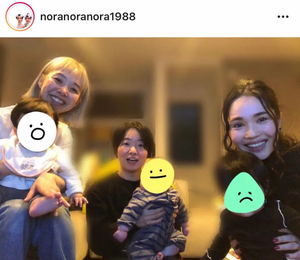 平野ノラ、イモトアヤコらと芸人ママ友会　「ハッピーオーラ半端ない」「みんなママの顔」の声