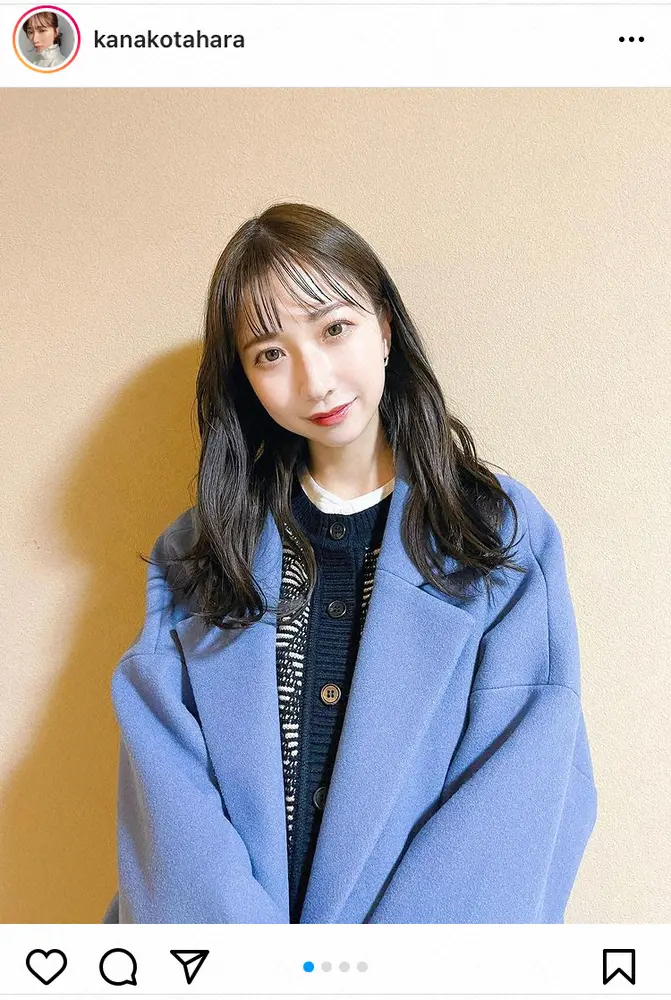 【画像・写真】トシちゃん長女・田原可南子　ノースリワンピ私服披露　「爽やか」「キレイ」の声