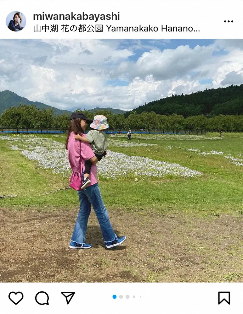 【画像・写真】中林美和　「家族が増えるって嬉しい事だなぁ」長男家族との山中湖旅行報告「美しすぎるバーバ」の声