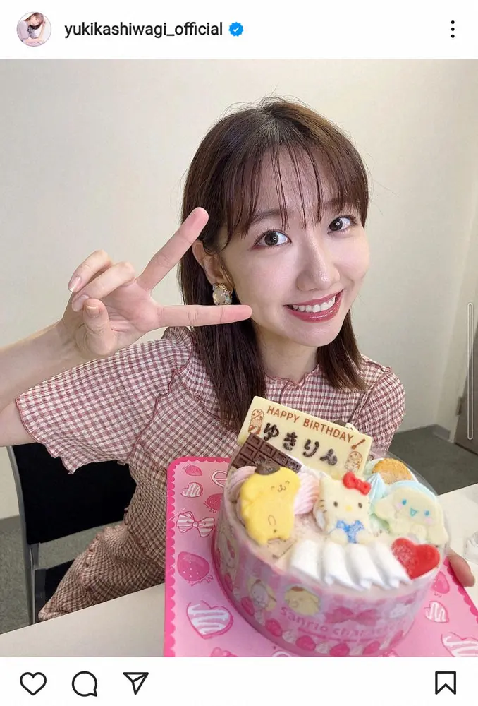 【画像・写真】柏木由紀　誕生日当日に自分で31アイスクリームのケーキ用意「いつでもご機嫌な31歳で」