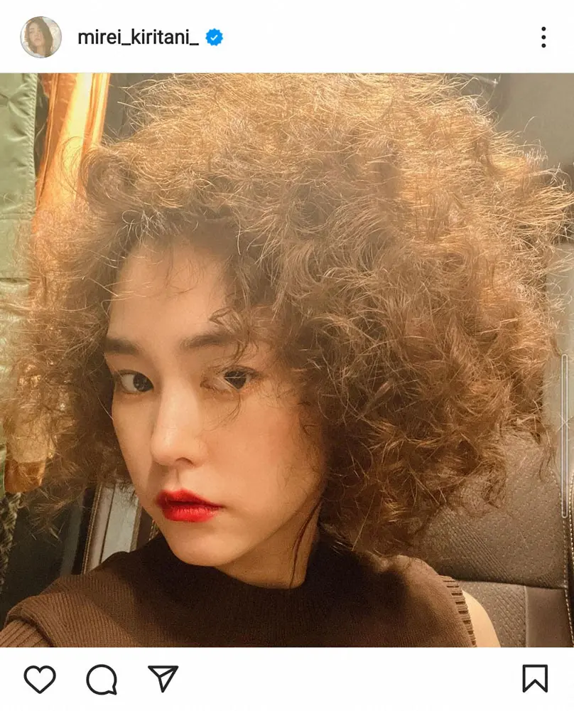 【画像・写真】桐谷美玲　おしゃれすぎるアフロヘアに「外人のモデルさんみたい」「美人が際立つ」