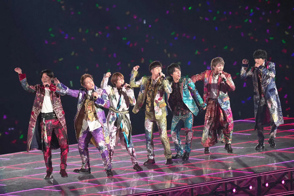 ジャニーズWEST　初の東京ドーム公演　コロナ禍中止から2年　桐山「7人で立てる幸せを感じています」