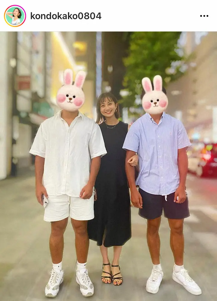 【画像・写真】TBS近藤夏子アナ　双子の弟たちとの腕組みきょうだいショット公開で「頼もしくなりましたね～！！！」