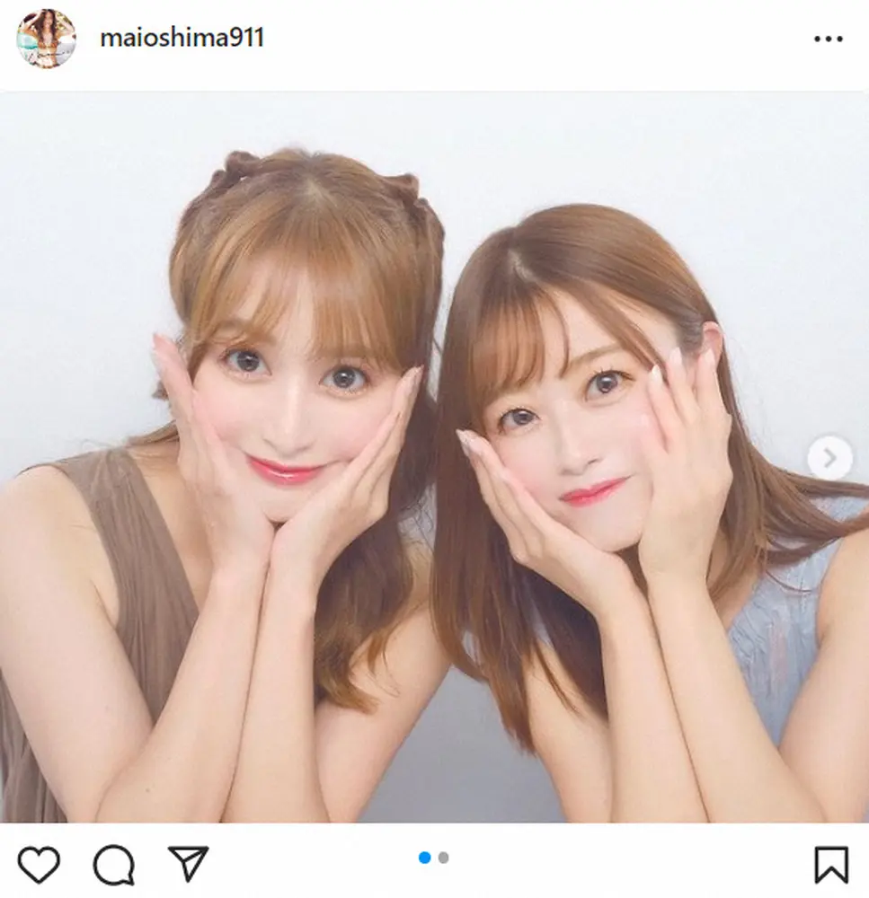 【画像・写真】大島麻衣　ABEMA西澤由夏アナとのプリクラ公開　「2人とも可愛い」「めちゃめちゃキレイ」の声