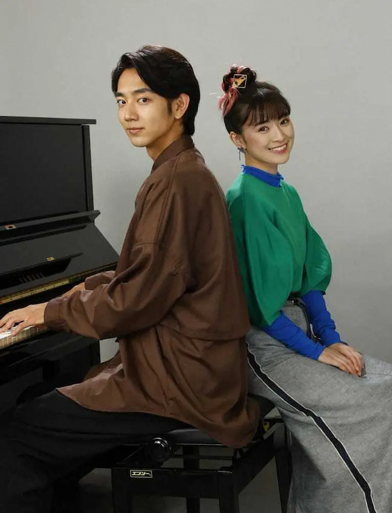 BS松竹東急で10月からスタートする「商店街のピアニスト」で主演を務める駒木根葵汰とヒロインの優希美青