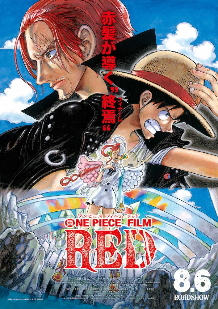 映画「ONE　PIECE　FILM　RED」ポスター