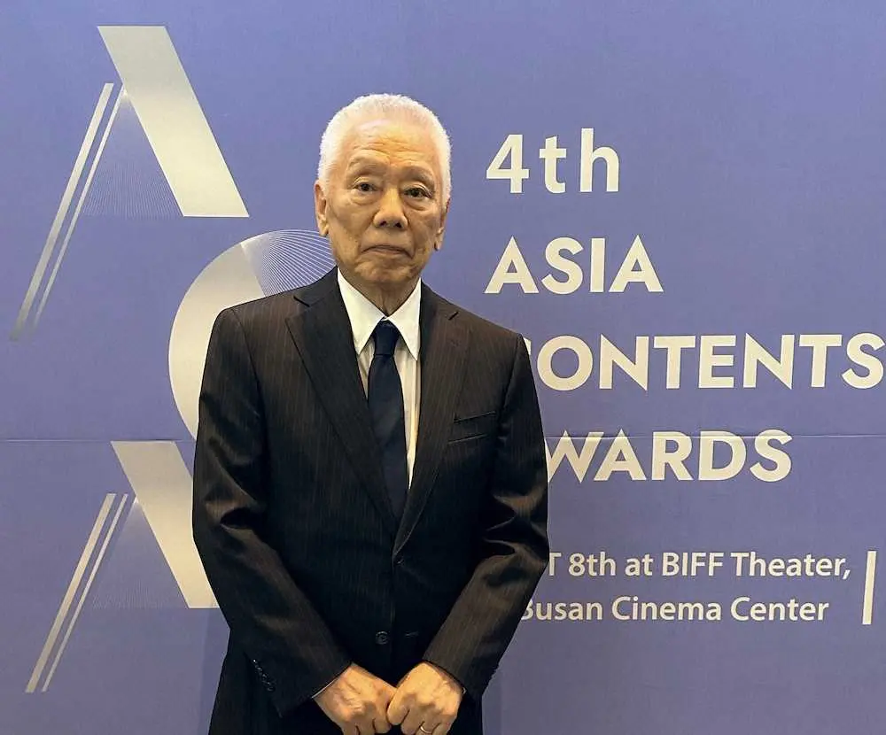 第4回アジアコンテンツアワード」の生涯功労賞を受賞した芸能事務所「ケイダッシュ」の川村龍夫会長
