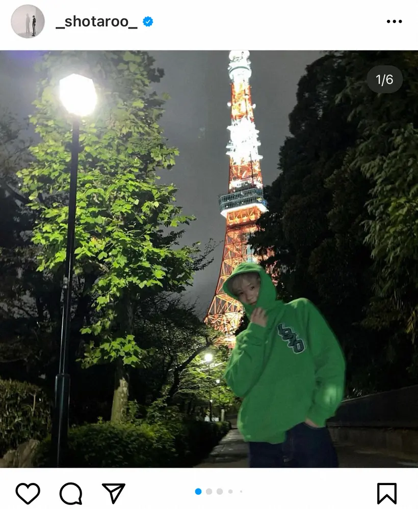 NCT・ショウタロウ　帰国時の写真公開　東京タワーやスクランブル交差点で日本満喫に「可愛いいい」の声
