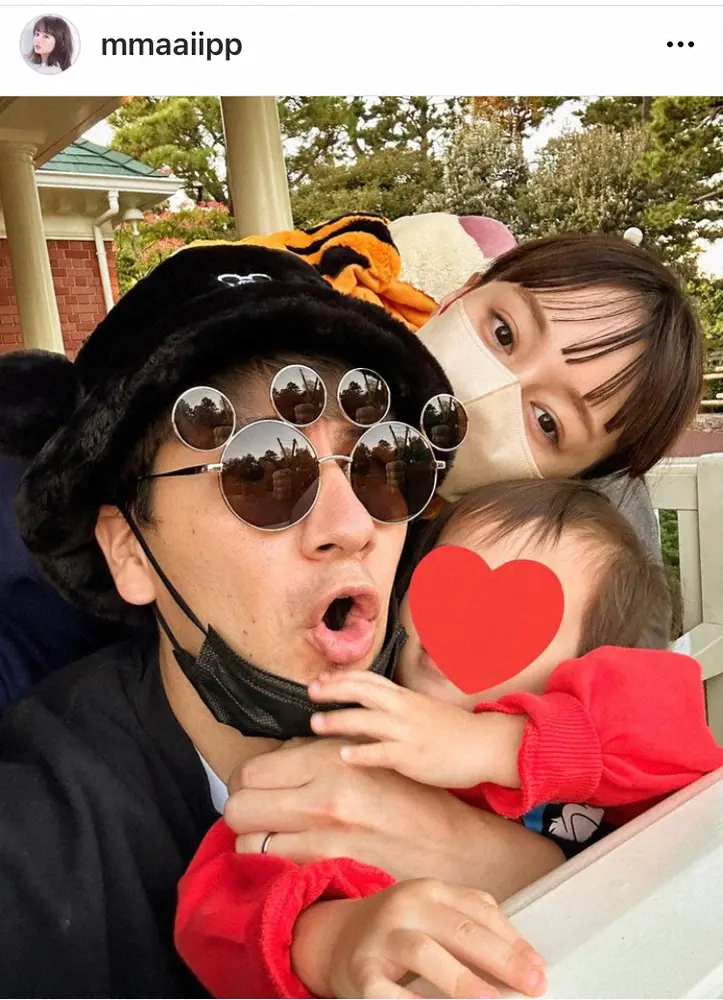 わたなべ麻衣　愛娘2歳誕生日に初めてのTDLへ　夫JOYと娘のはしゃぐ姿に「こっちが幸せになった」