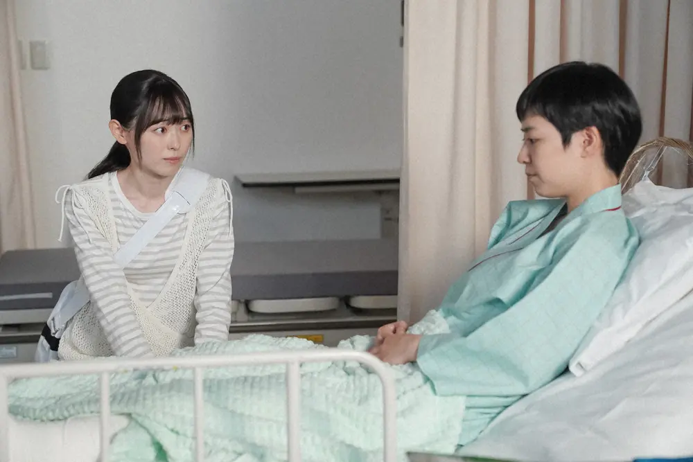 連続テレビ小説「舞いあがれ！」第20話。 病院・病室にて。（C）NHK