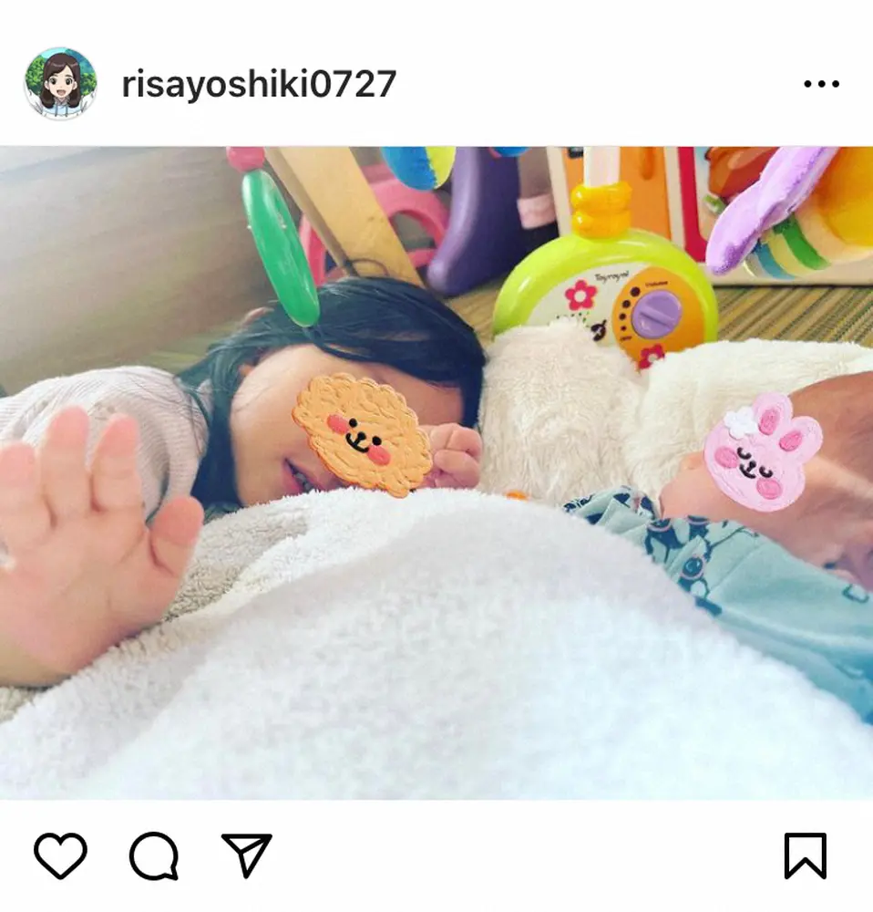 【画像・写真】吉木りさ　「赤ちゃん反り、見られないです」3歳誕生日を迎えた長女の様子明かす「めちゃドライやん」