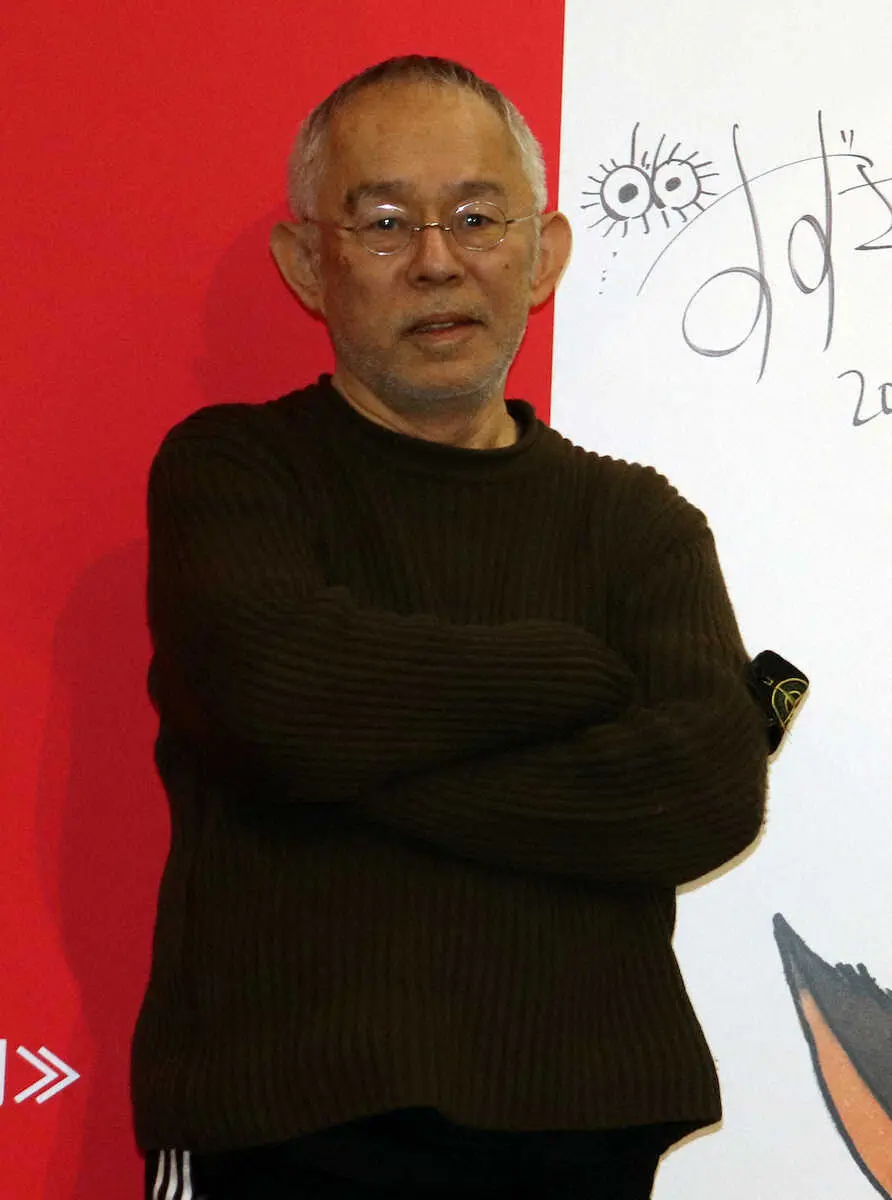 「アニメージュとジブリ展」のオープニングイベントに出席した鈴木敏夫プロデューサー