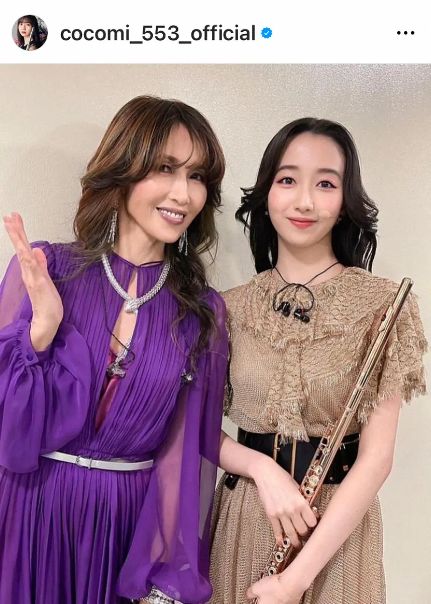 【画像・写真】Cocomi　紅白での母娘共演のオフショット投稿「時差投稿になってしまった」　裏で会えた人とは?