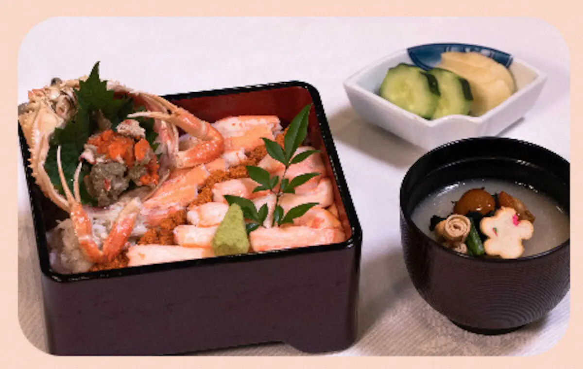 藤井王将は12月水揚げの「ズワイ＆香箱蟹丼」　午後のおやつは“かぶり”「塩どらやき・抹茶アラモード」