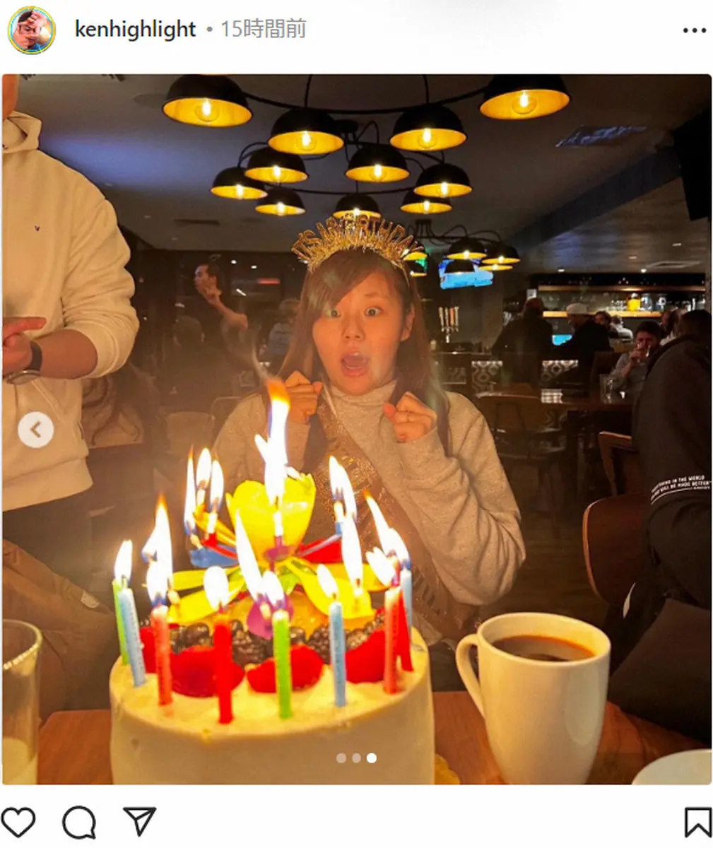 【画像・写真】佐々木健之介さん　凛の誕生日を祝福で久しぶりに再会「無事にサプライズケーキを渡せました！」