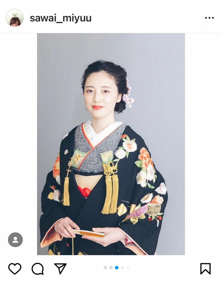 ティモンディ高岸の妻、沢井美優　白無垢に色打掛…和装のウェディング写真公開に「なんて美人な花嫁さん」