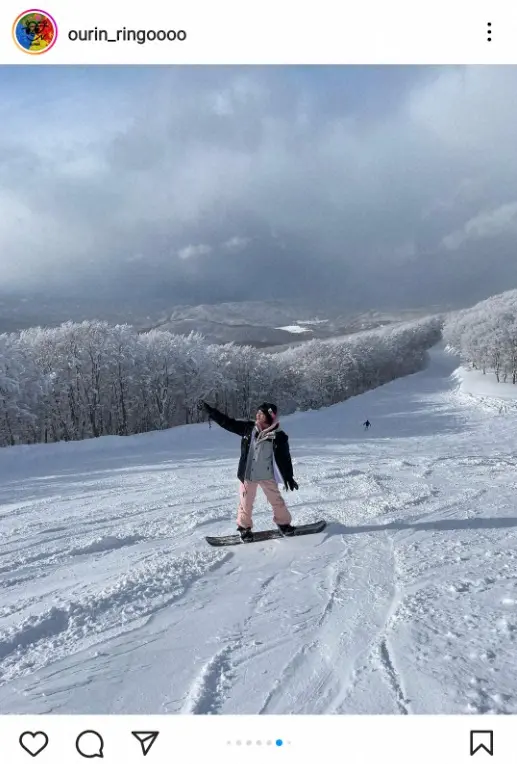 【画像・写真】王林　青森でのスノボ姿披露に「やはり青森っ子！」「かっこいい～」「スポーツも万能」