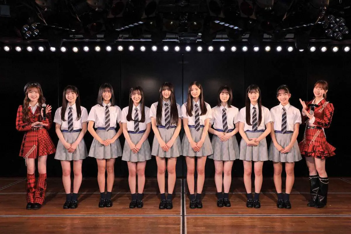 AKB48第18期生お披露目　17歳新井彩永　劇場に立つ夢が現実に「信じられません」