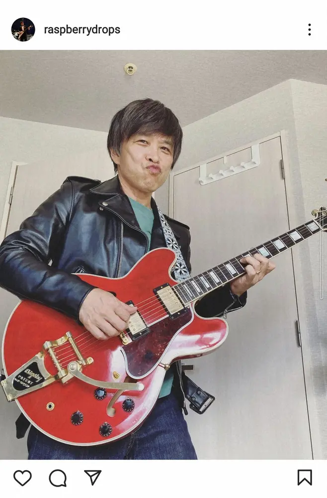 武田真一アナ　写真週刊誌に革ジャン姿激写され「もっとかっちょいいのを！」ギター持つ姿に「素敵」
