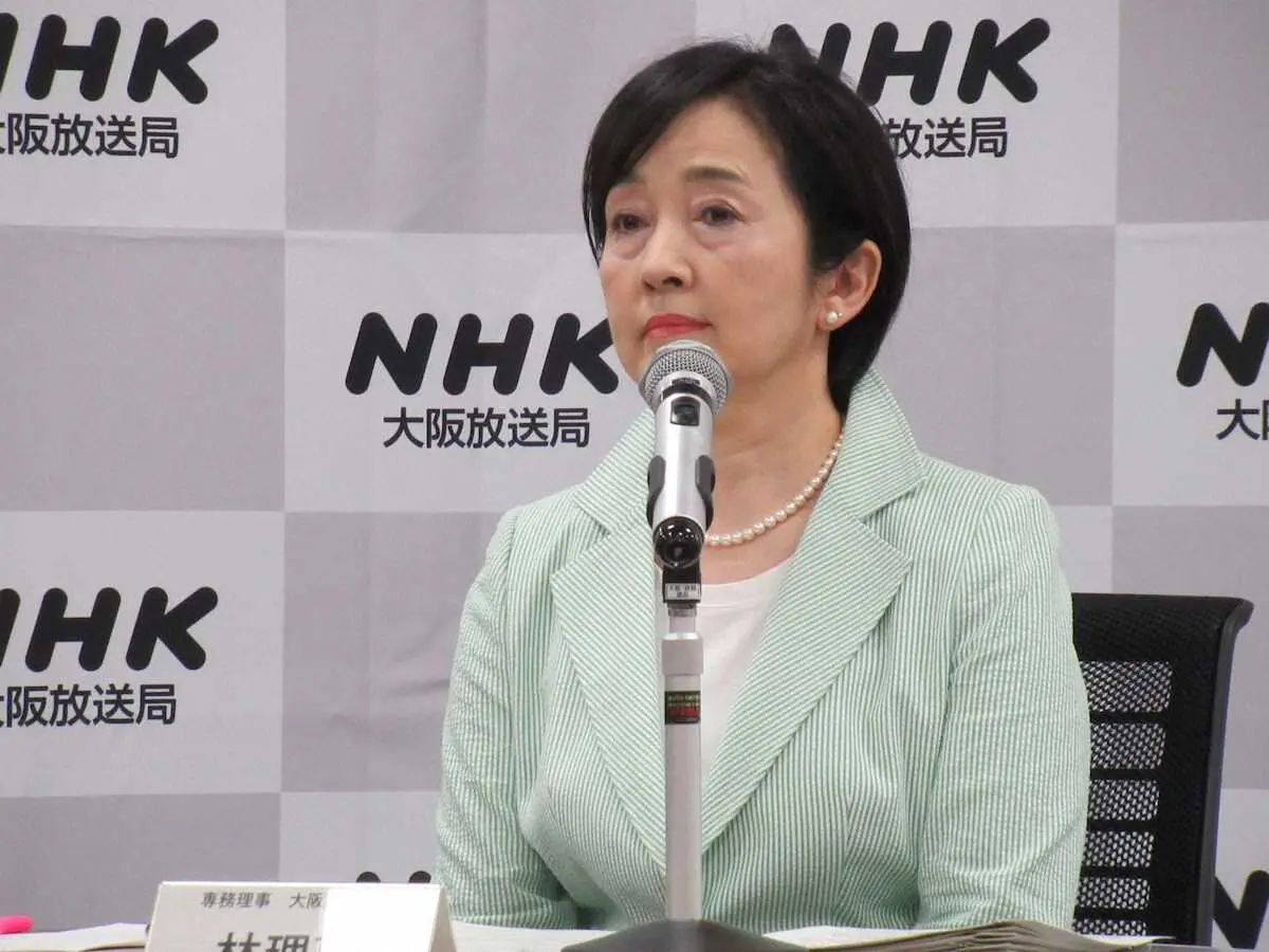 NHK大阪・林局長が改めて謝罪「文化財保護徹底する」朝ドラロケで重要文化財・百済寺本堂の一部を破損