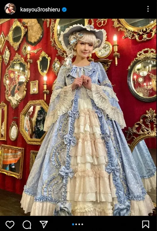 火将ロシエル　“プリンセス”ドレス姿披露に「素敵！17世紀かと思ったよ」「綺麗」「姫様やなぁ～」