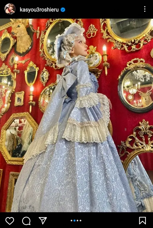 【画像・写真】火将ロシエル　“プリンセス”ドレス姿披露に「素敵！17世紀かと思ったよ」「綺麗」「姫様やなぁ～」