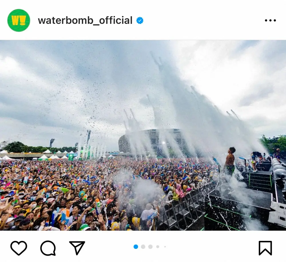 WATERBOMBの公式インスタグラム（waterbomb_official）より