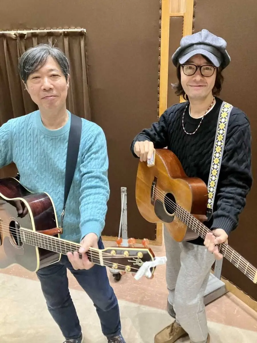 「ディスカバー・ビートルズ」のDJを務める杉真理と和田唱（C）NHK