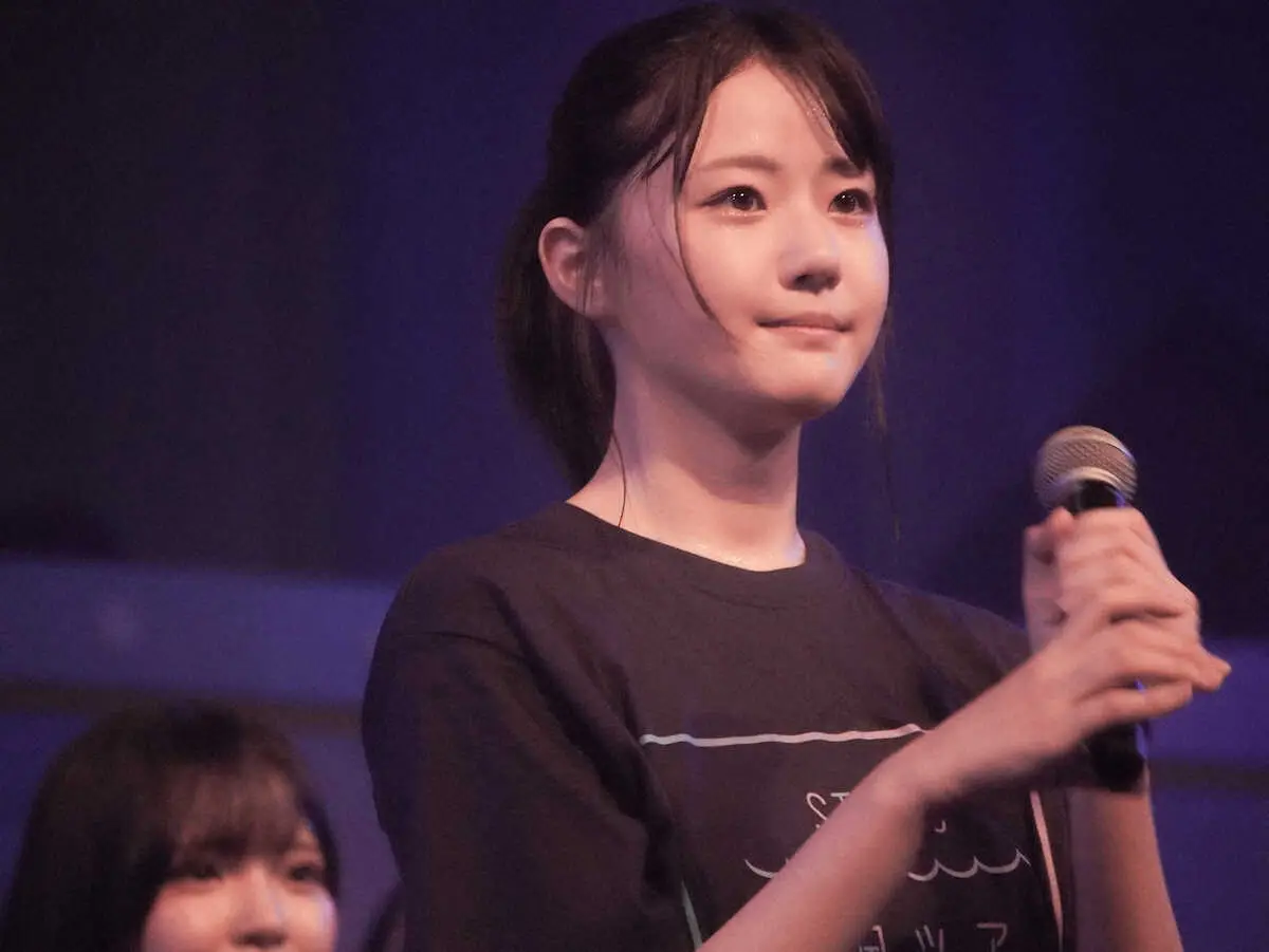 卒業を発表したSTU48の瀧野由美子