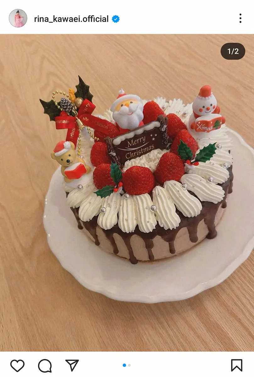 【画像・写真】川栄李奈　手作りクリスマスケーキが今年も凄い！「パティシエみたい」「完成度高すぎ」と絶賛の声