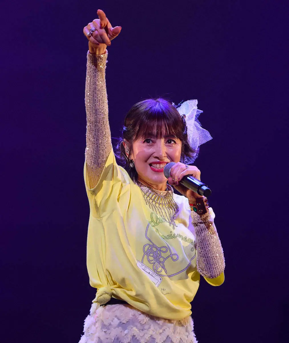 荻野目洋子　デビュー40周年は「イケイケの荻野目を見せたい」　ライブで所＆木梨タッグの新曲も初披露