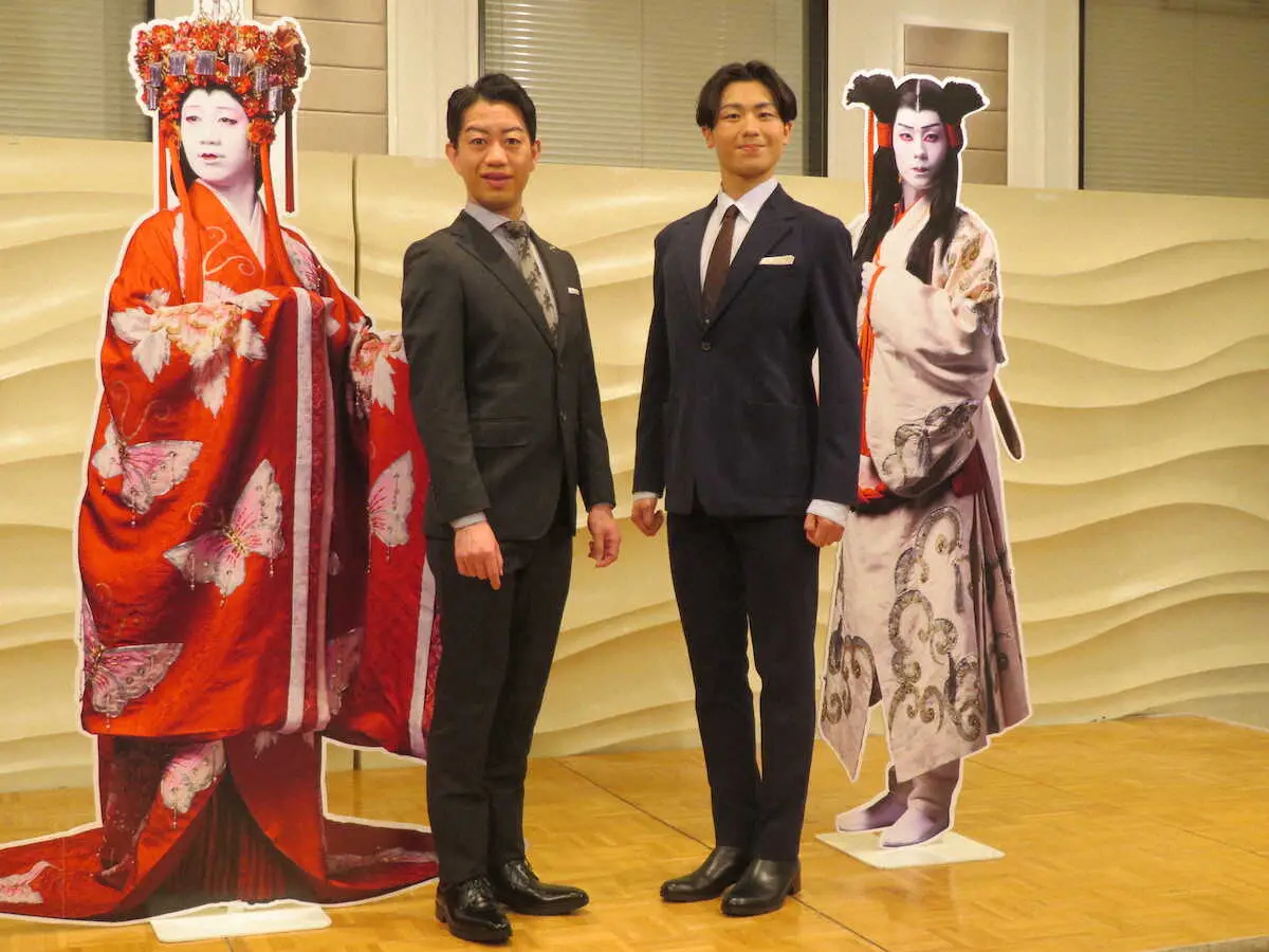 市川團子、「ヤマトタケル」取材会でゆかりの尊富士を祝福