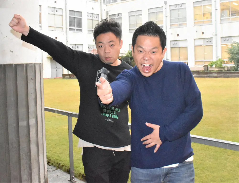 ダイアンのユースケ（左）と津田篤宏（右）