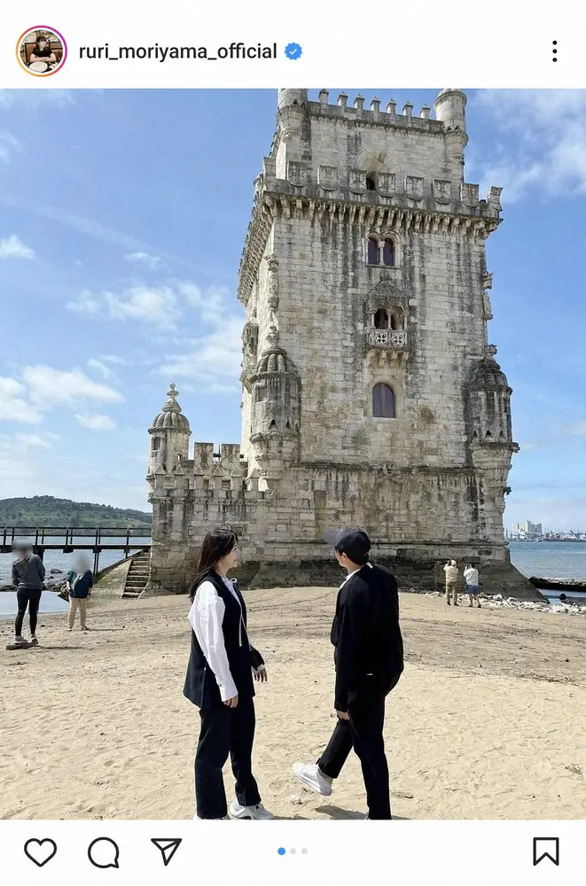 日本代表MF相馬勇紀の妻・森山るり　リスボン観光の仲良し夫婦ショット披露「初心に戻った気がしました」