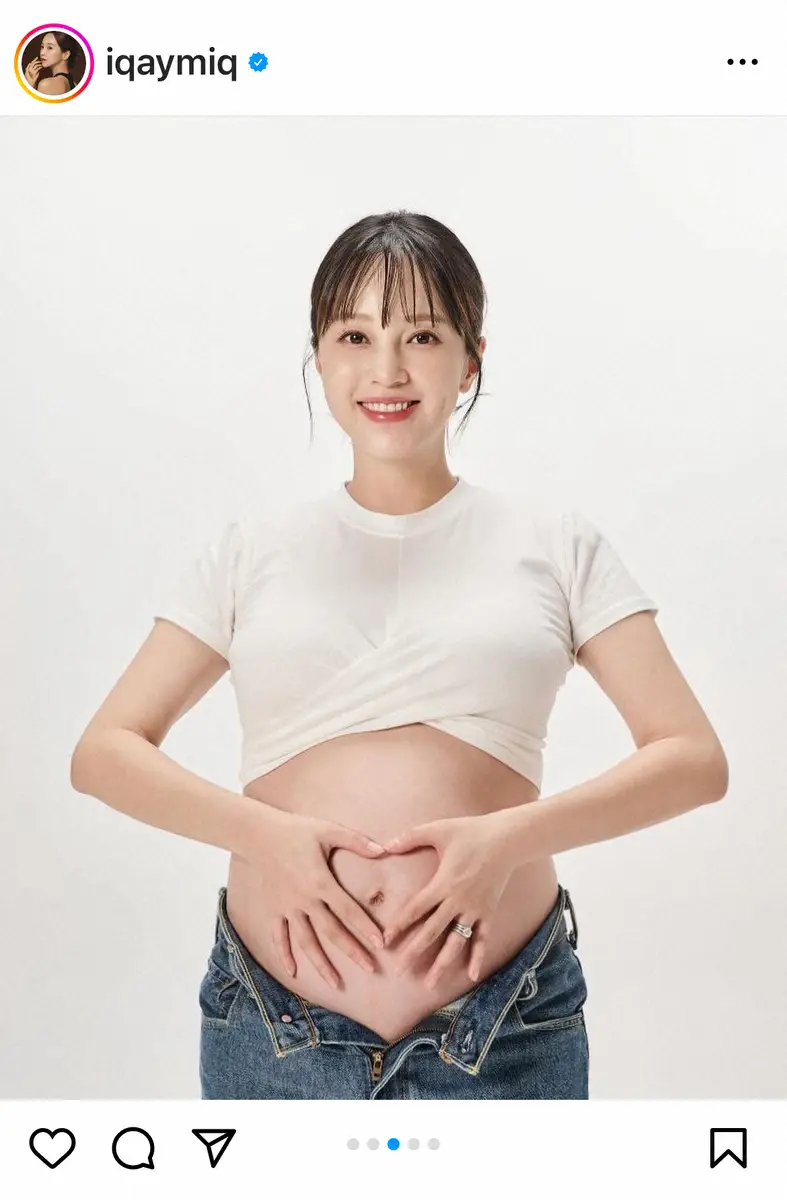 第1子妊娠中の元「ICONIQ」伊藤ゆみ　マタニティーフォト公開「これまでのどんな姿よりも美しい」
