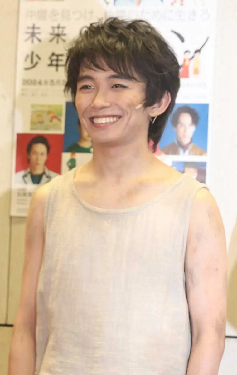舞台「未来少年コナン」の出演者挨拶に出席した加藤清史郎